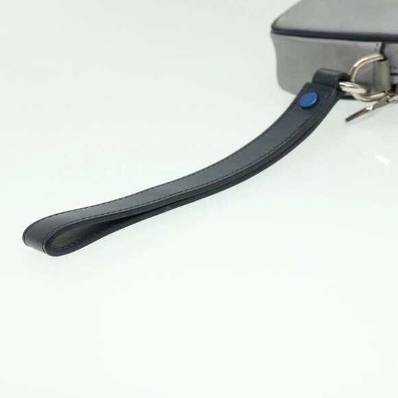 LOUIS VUITTON Monogram satellite alpha Clutch Bag Silver M44171 LV Auth 32344A - Picture 9 of 16